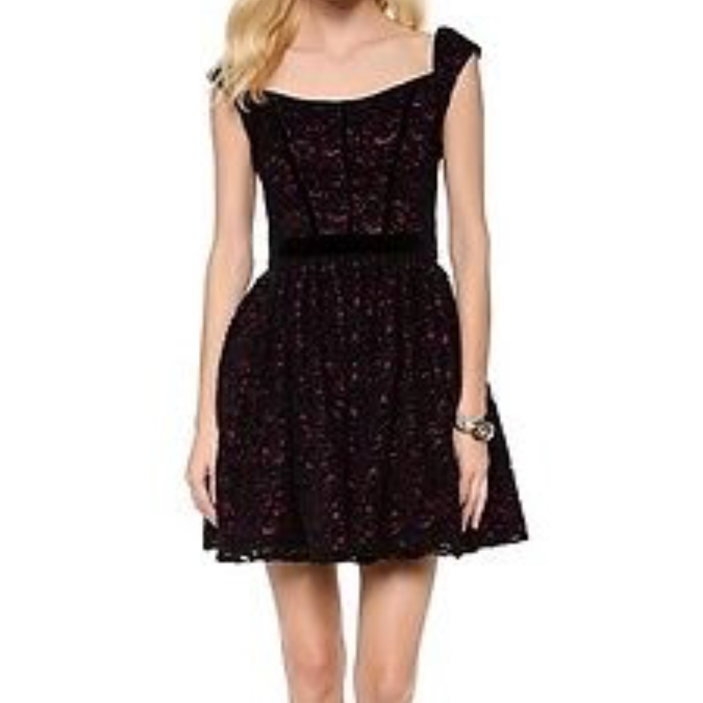 Black Halo Eve Serena Lace Dress